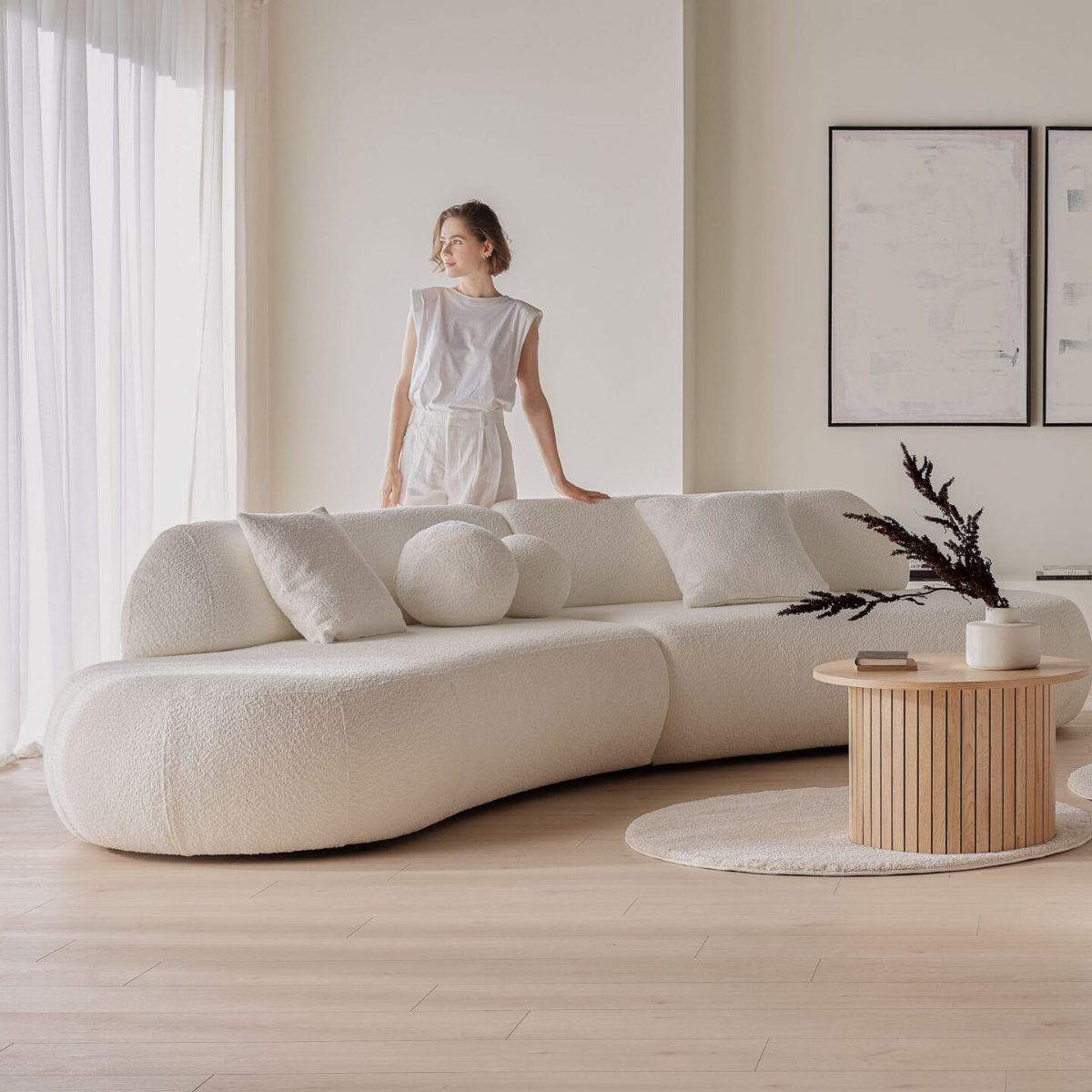 PZ HAVEN Beige design Indoor sofa